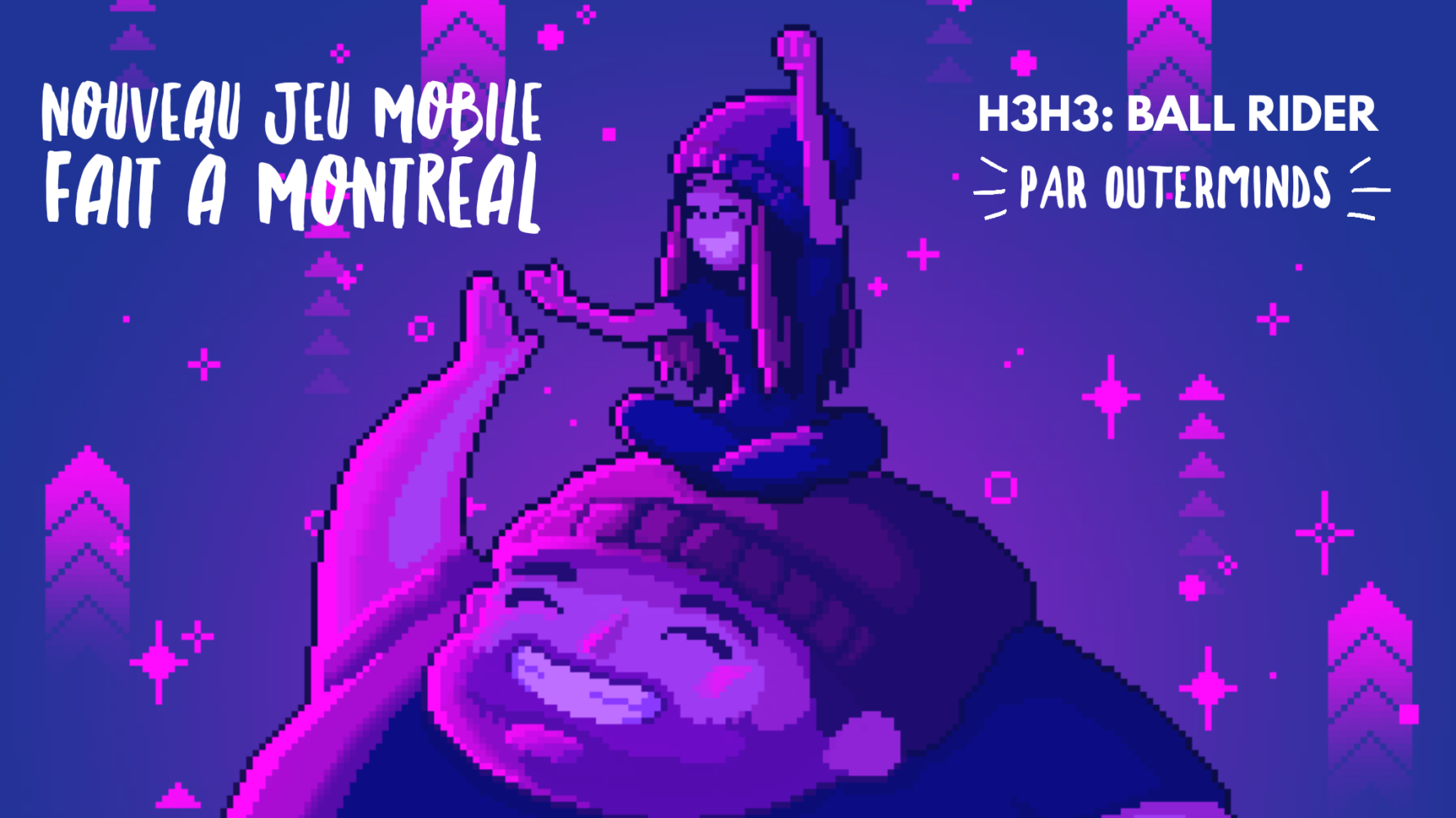 Nouveau jeu mobile fait à Montréal H3H3 Ball Rider par Outerminds