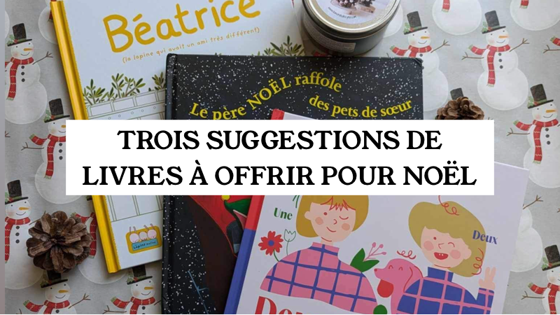 3 livres pour Noel